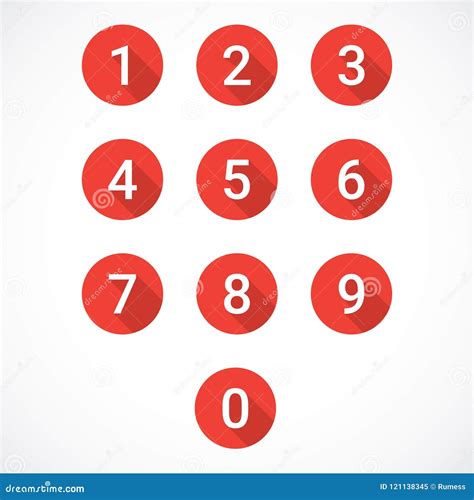 Red Number Stock Illustrations 234564 Red Number Stock Illustrations