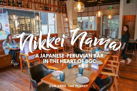 Nikkei Nama Bar Bgc Japanese Peruvian With An Awesome View At One Bonifacio Awesome Our