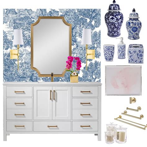 Chinoiserie Bathroom Inspiration The Everyday Hostess