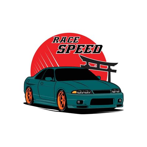 Sports Car Vector Illustration Icon Can Be For Logo T Shirt Design Clothing Group Community
