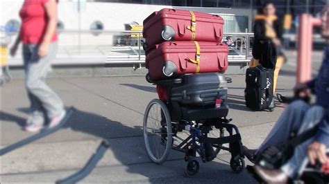 Handling Your Baggage And Wheelchairs At Airport Youtube