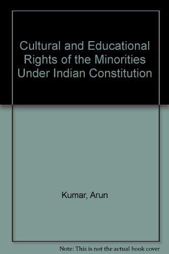 Buy Cultural And Educational Rights Of The Minorities Under Indian