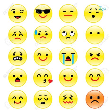 iconos de caras sonrientes de dibujos animados emoción foto de archivo 61565927 cami smiling