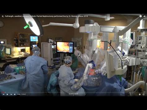 Full Length Unedited Narrated Robotic Prostatectomy Performed Live By Dr Ronney Abaza In