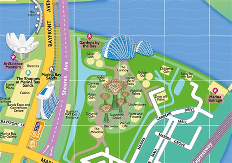 Map Of Singapore Marina Bay Maps Of The World