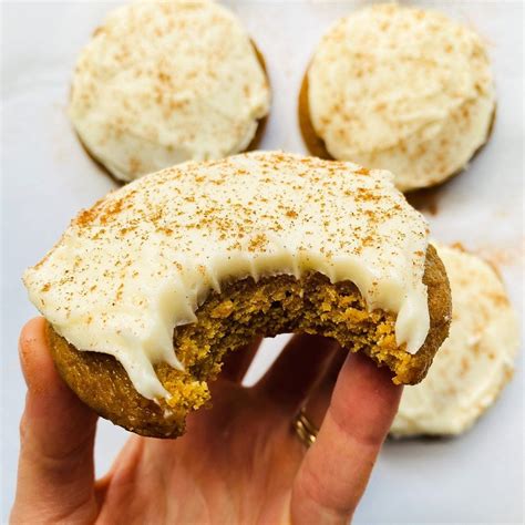 Pumpkin Spice Cookies With Cream Cheese Frosting Cheese Pumpkin Canned