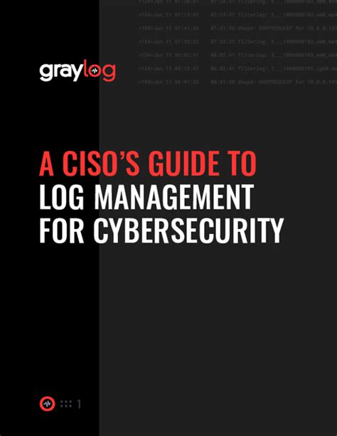 A Cisos Guide To Log Management For Cybersecurity