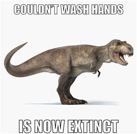 T Rex Doesnt Want To Wash Hands She Wants To Hunt Rmemes