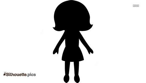 Black And White Small Girl Silhouette Silhouettepics