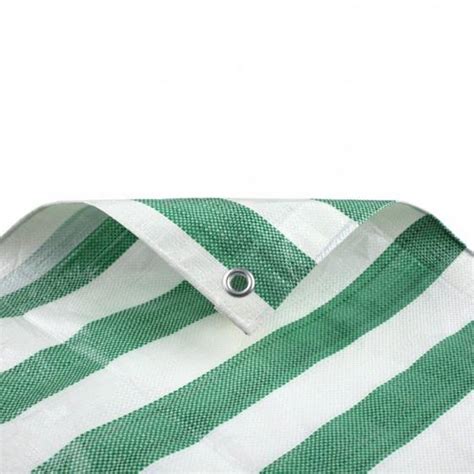 Sell Green And White Striped Tarpaulin