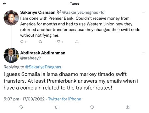 Sakariye Cismaan 🎶 On Twitter I Had A Legitimate Complaint The Other