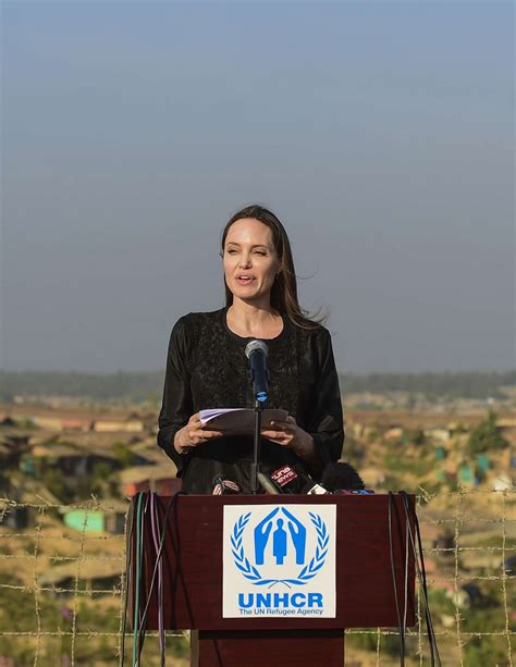 Angelina Jolie Unhcr Special Envoy To Kutupalong Rohingya Refugee Camp