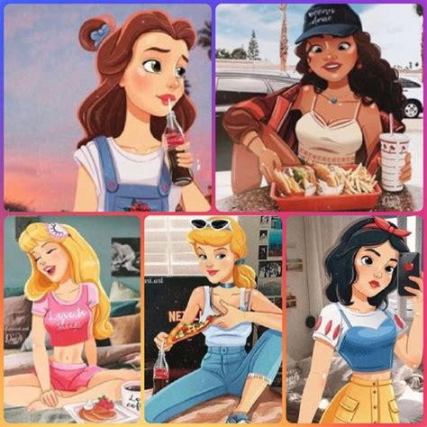 Disney Princesses As Modern Girls Disney Princess Outfits Disney My
