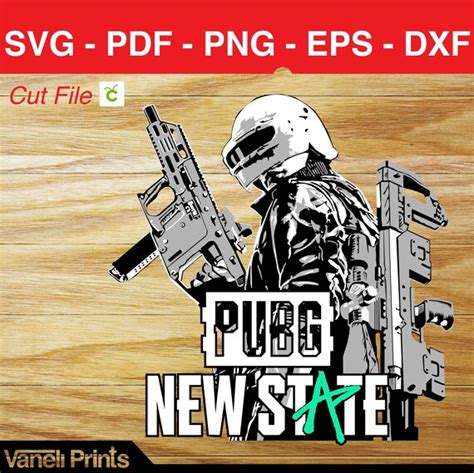 Pubg New State Svg Cut Files For Cricut Silhouette Dxf Png Etsy