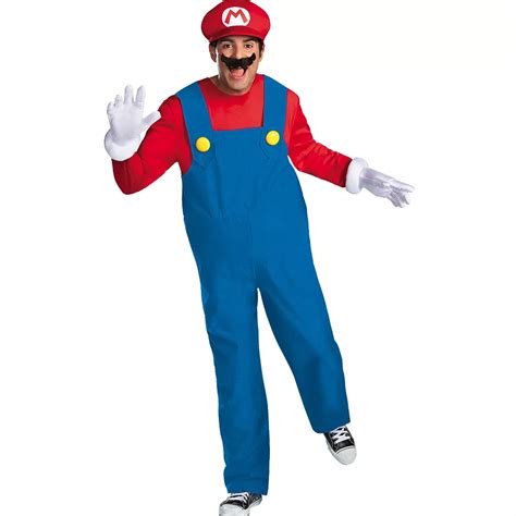 Adult Mario Costume Plus Size Premium Super Mario Brothers Party City