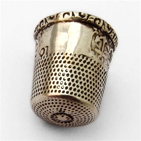 Anchor Design Thimble Sterling Silver Size 10 Etsy