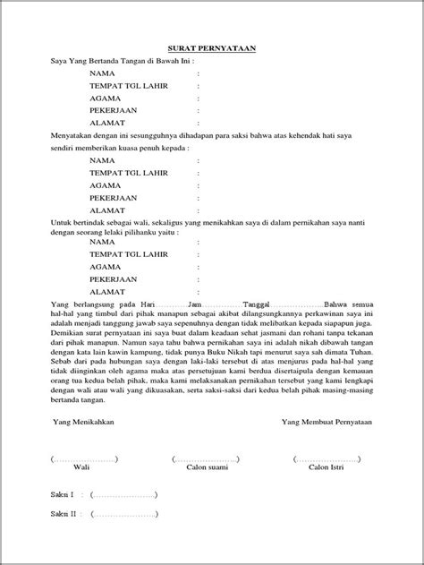 Contoh Surat Perjanjian Pra Nikah Doc Surat Permohonan Desain