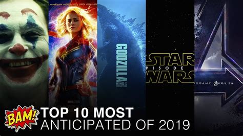 Top 10 Most Anticipated Movies For 2019 Youtube
