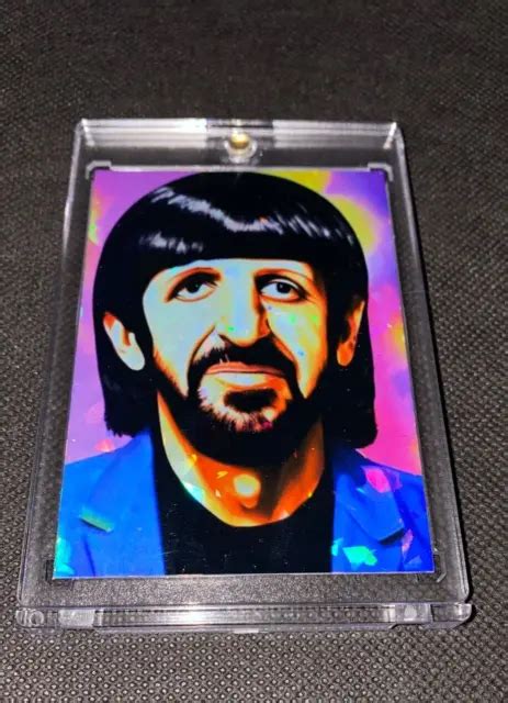 RINGO STARR THE Beatles Custom Card Holographic Card In One Touch Memorabilia PicClick