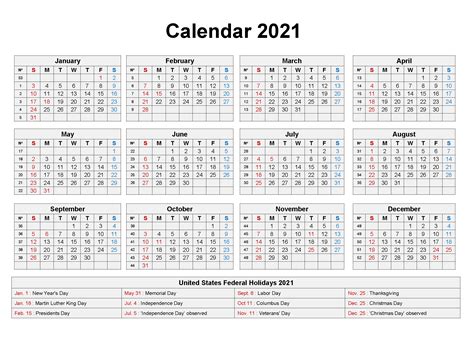 Blank 2021 Calendar Printable Calendar 2021 1 Calendar Template 2021