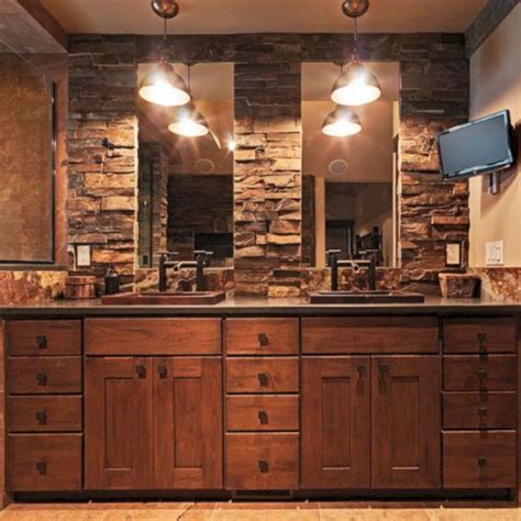 Best 45 Amazing Rock Wall Bathroom You Need To Impersonate