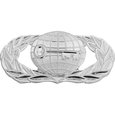 Air Force Basic Intelligence Badge Pin On Mid Size Mirror Finish