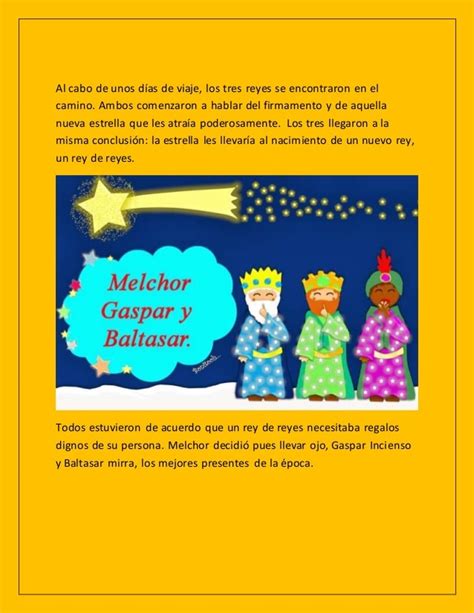 Historia De Los Reyes Magos Ninos
