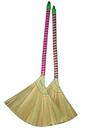 Vietnamese Soft Fan Straw Broom 4o Inch By Namaste India