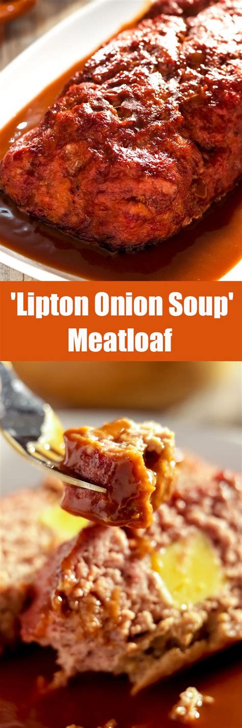 This onion soup mix is great for making party dips, beef brisket, and meatloaf. Old School 'Lipton Onion Soup' Meatloaf Recipe | Onion ...