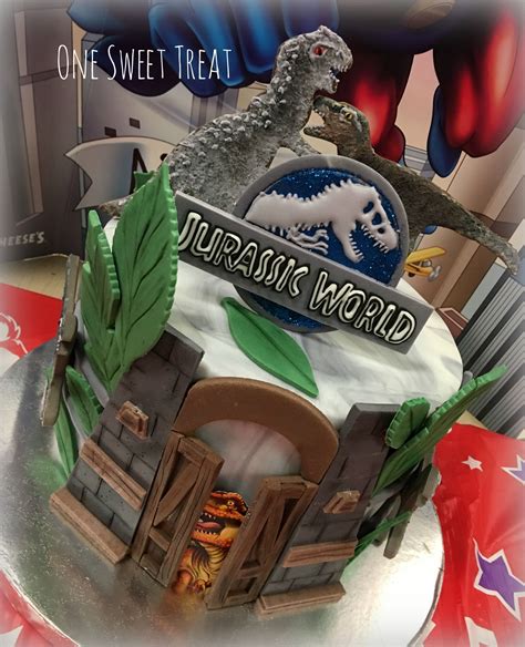 Jurassic World Birthday Cake Jw Jurassicworld Onesweettreat Dinosaurs Dinosaurcake