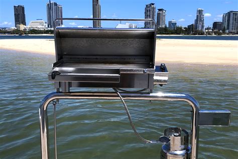 Marine Boat Bbq Grill Kuuma 125 Boat Bbq Grill 12 X 6 Ss Food Tray Fits All Portable