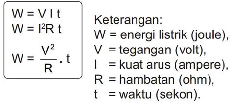 Rumus Daya Listrik Tegangan Hambatan Dan Arus Riset Images And Photos