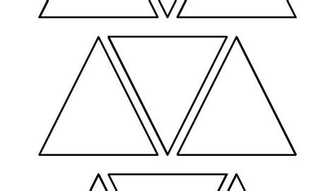 3 Inch Triangle Pattern Use The Printable Outline For