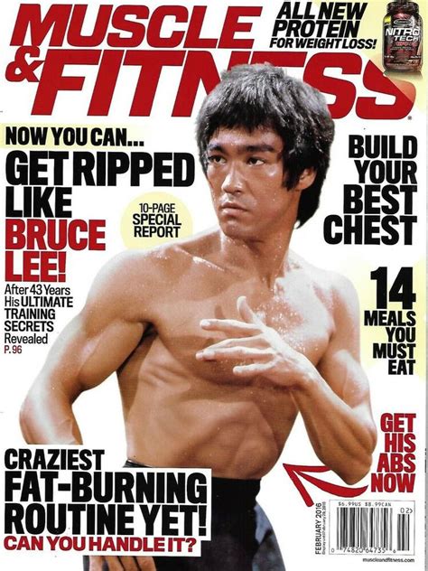 Muscle And Fitness Magazine Bruce Lee Workouts Training Build Your Chest Meals Bruce Lee