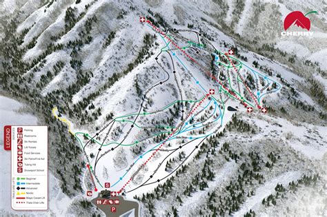 Park City Utah Map Ski Resorts Minimalistisches Interieur