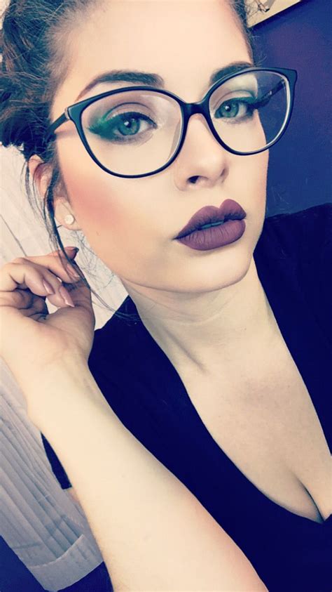 Stephbusta1 On Ig Fashion Eye Glasses Glasses Makeup Dark Lipstick