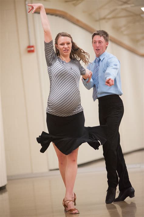 Partner Dancing With Three Ballroom Dancing During Pregnancy The Daily Universe
