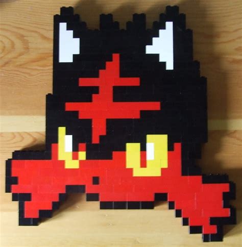 Check out inspiring examples of. Litten - Pokemon LEGO PIXEL ART by InfiniteFireGamer on ...