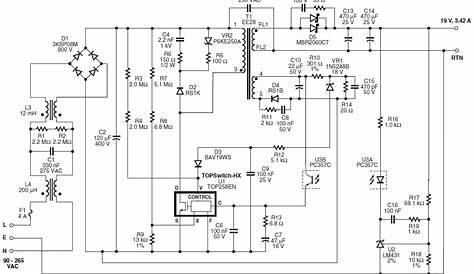 65W Laptop Power Adapter Circuit Diagram | Circuit Ideas I Electronic
