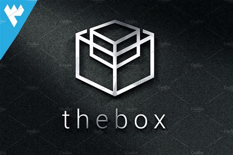 The Box Logo Creative Illustrator Templates ~ Creative Market