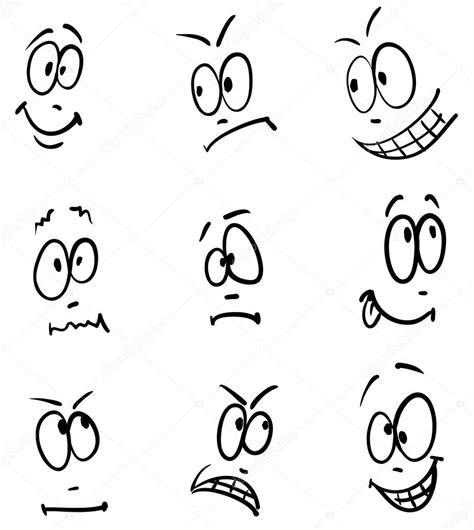 Emotion Vector Set Of Nine Face Stock Vector By ©prezent 5661265