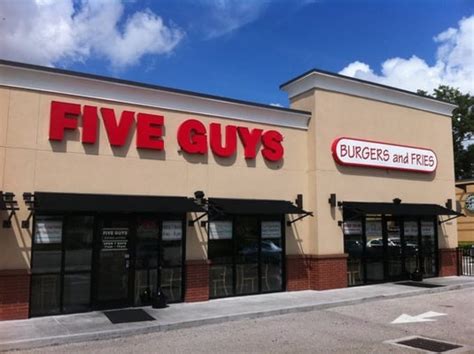 Murrell brothers focus on the consumer product happy employees = happy customers simple menu requires their locations be between 2,000 to 3,000 sq. Five Guys Burgers and Fries - Lakeland, FL - Yelp