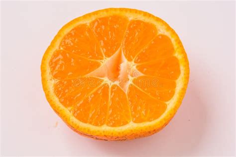Orange Cut In Half Stock Image Image Of Isolated Refreshing 98383241