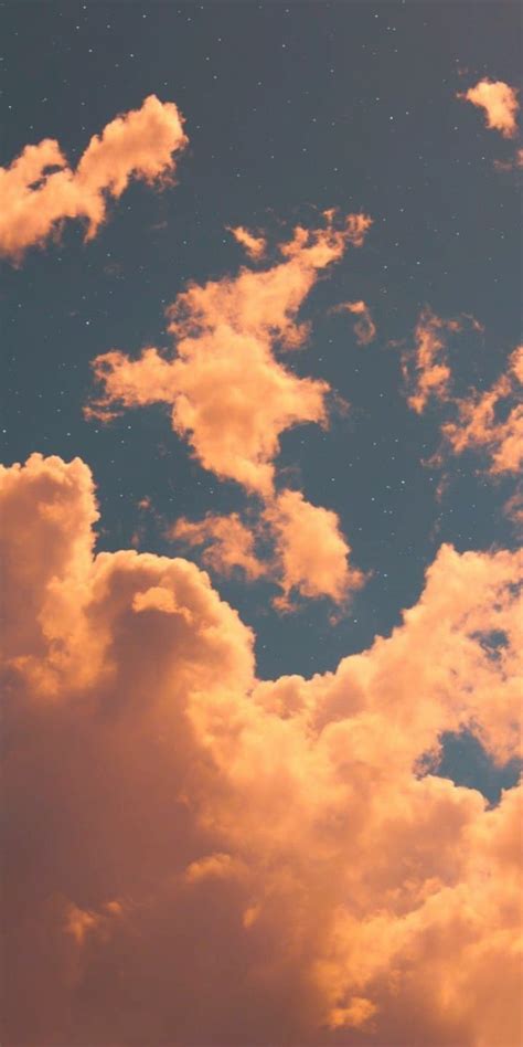 Naranja Sky Aesthetic Cloud Wallpaper Scenery