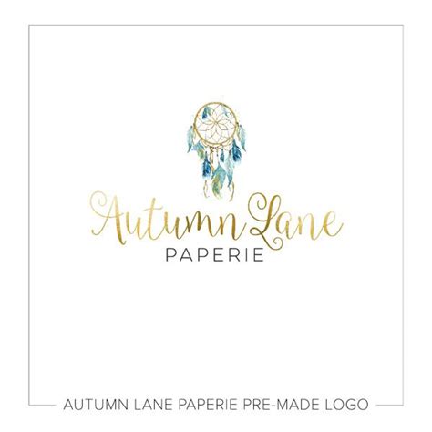 Premade Logos By Autumn Lane Paperie 1k Designs Dreamcatcher Logo