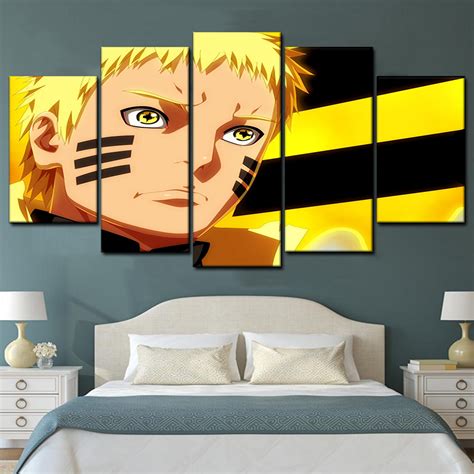 Anime Naruto Uzumaki Naruto 34 5 Piece Canvas Art Wall Decor Canvas