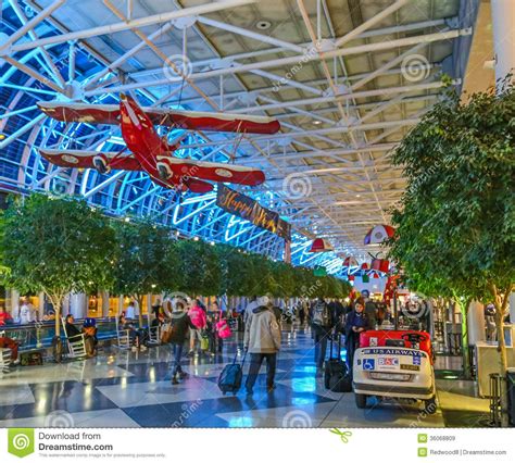 Charlotte Douglass North Carolina Airport Terminal Immagine Stock