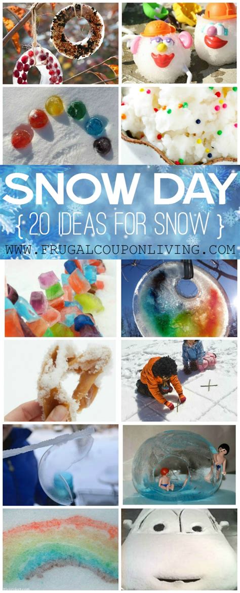 Snowman snow globe from no time for tissue paper art with snow from fireflies & mud pies. Snow Day Ideas - 20 Ways to Enjoy the Snow