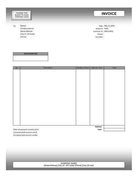 Free Invoice Template Word Louiesportsmouthcom Free Editable Invoice