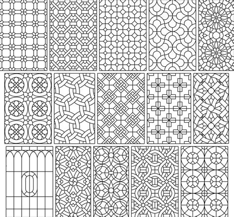 Big Set 15 Seamless Simple Black And White Patterns Free Cdr Vectors